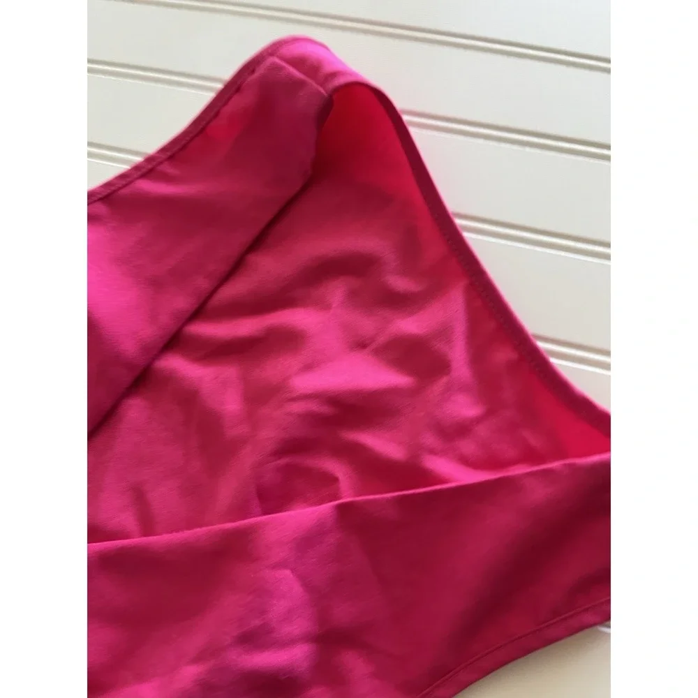 SHEIN Women's Hot Pink Sleeveless Vest Open Front Fashion Layering Top